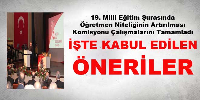 Şura Genel Kurulunda oylanacak öneriler...