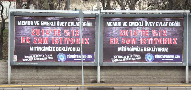 Ankara'da Büyük Memur Eylemi
