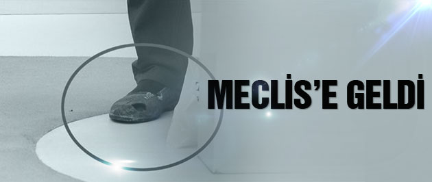 CHP'li vekilden Meclis'te yırtık ayakkabılı protesto