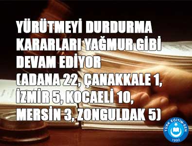 Müdür Değerlendirmede Yürütmeyi Durdurmalar Yağmur Gibi Geliyor