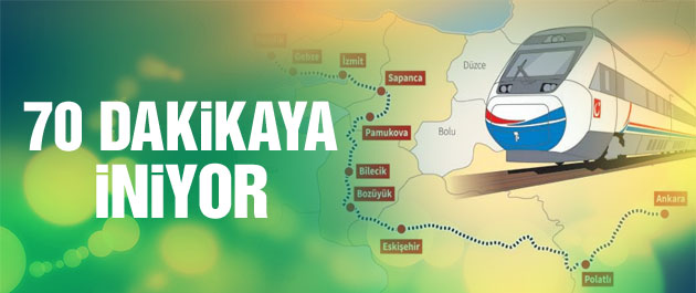 Ankara-İstanbul arası 70 dakikaya iniyor
