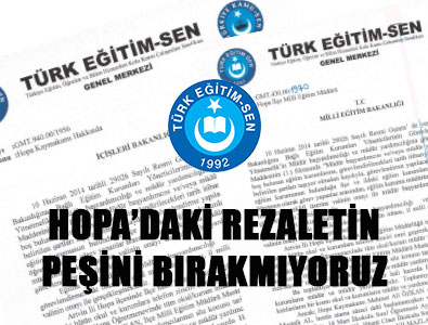 Türk Eğitim-Sen'den Hopa Açıklaması