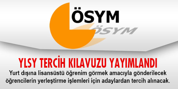 YLSY tercih kılavuzu yayımlandı