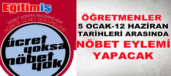 Öğretmenler Nöbet Eylemi Yapacak