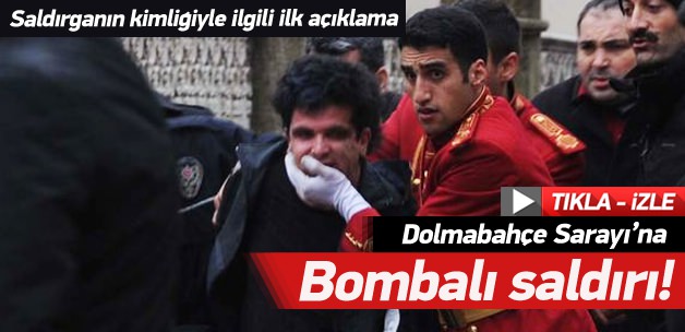 Dolmabahçe'de bombalı saldırgan paniği