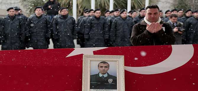 Şehit polis memuru Kumaş defnedildi