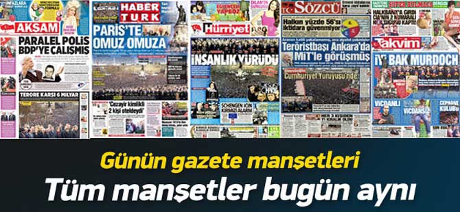 1 Kasım Sonuçları Gazete Manşetlerinde