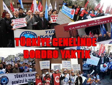 Memurlar Böyle Bordro Yaktı!