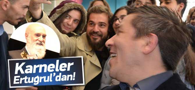 Diriliş Ertuğrul ekibi karne dağıttı