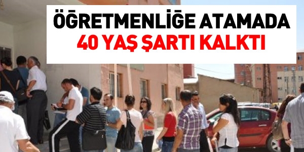 MEB, Öğretmenlik için 40 yaş şartını kaldırdı