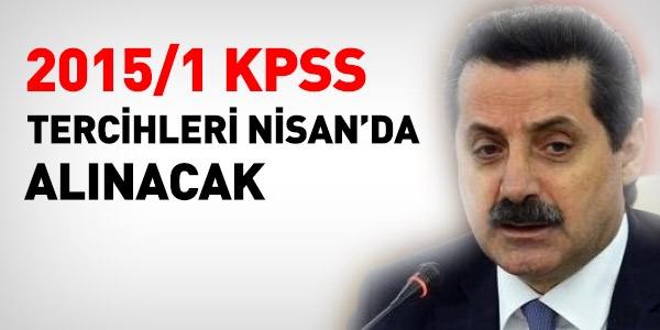 2015/1 KPSS başvuru tarihi açıklandı