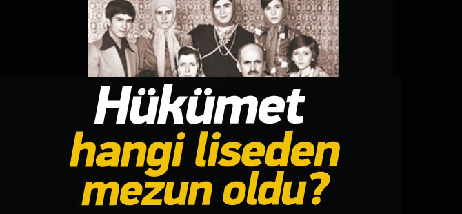 Hükümet Hangi Liseden Mezun Oldu?
