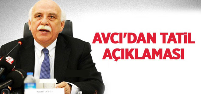 Avcı'dan  Kar Tatilleri Açıklaması