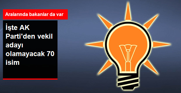 AK Parti'de Milletvekili Adayı Olamayacak İsimler