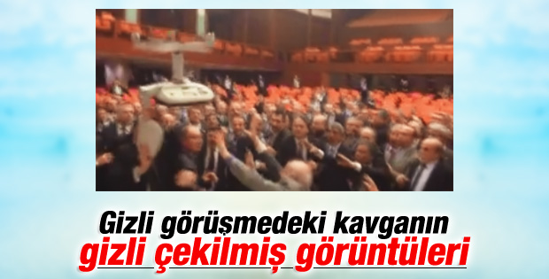 Meclis'teki kavganın videosu