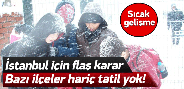 İstanbul'da yarın okullar tatil mi?