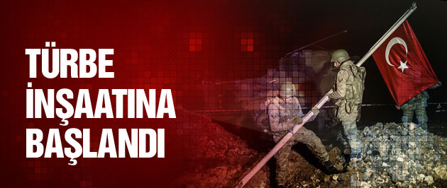 Yeni türbenin inşaatına başlandı!