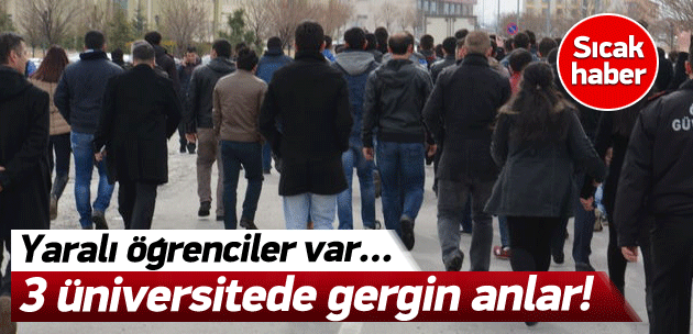 Üniversitede kavga: 2 yaralı, 4 gözaltı