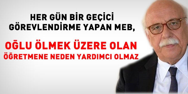 MEB, bu öğretmenimize neden yardımcı olmuyor?