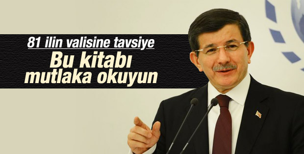 Davutoğlu'ndan valilere kitap önerisi