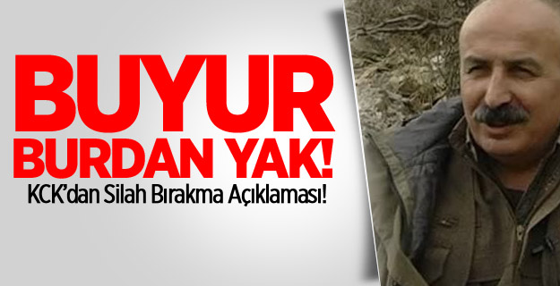 KCK: Silah bırakma gündemimizde yok