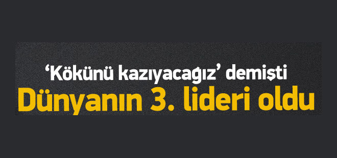Erdoğan dünya liderleri arasında 3. oldu