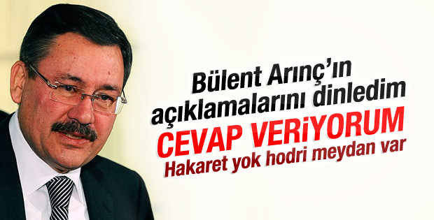 Melih Gökçek'ten Arınç'a cevap