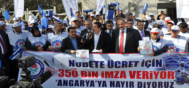 Nöbete Ücret İçin 350 Bin İmza KPDK'da