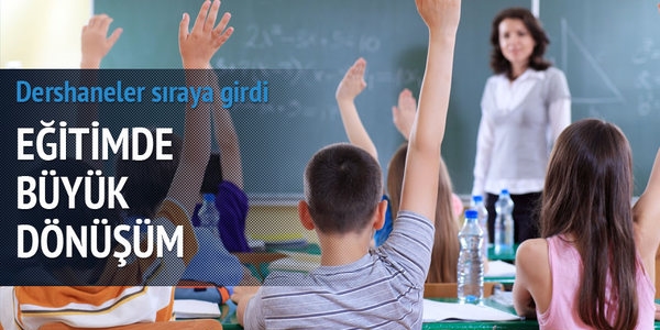 Dershaneler dönüşüm için sıraya girdi