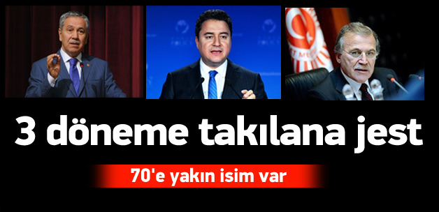 Davutoğlu'ndan 3 döneme takılanlara jest