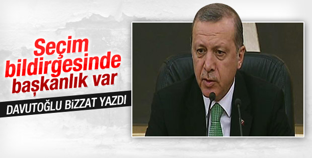 Erdoğan'dan başkanlık sistemi açıklaması