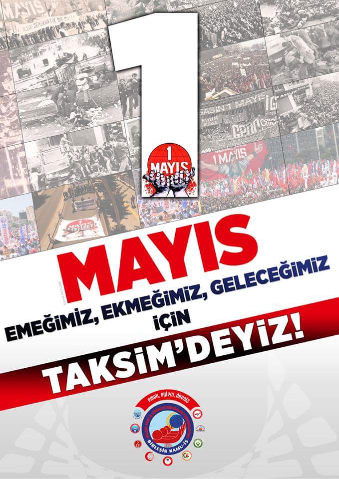 Birleşik Kamu-İş Konfederasyonu: 1 Mayıs'ta Taksimdeyiz!