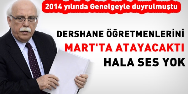 Dersane öğretmenleri, ne zaman atanacak?