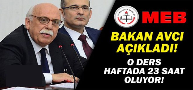 O Ders Haftada 23 Saat Oluyor