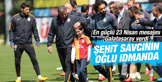 Şehit savcı Mehmet Kiraz'ın oğlu Galatasaray idmanında