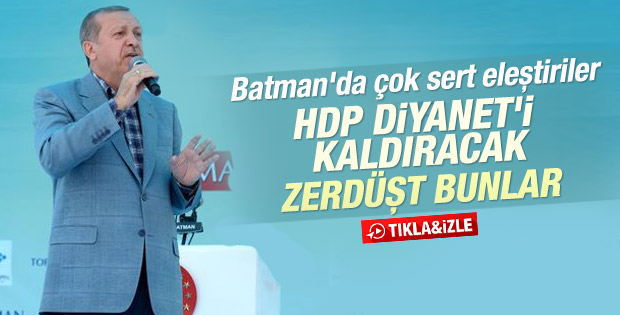 Cumhurbaşkanı Erdoğan'ın Batman konuşması