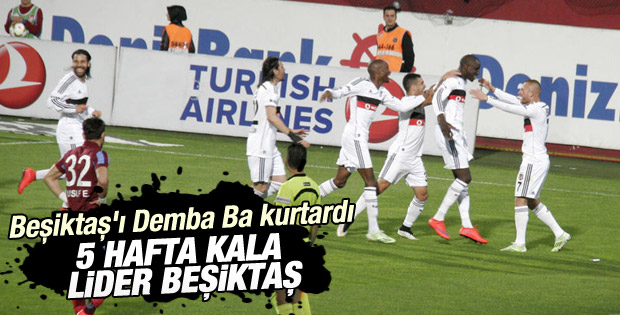 Beşiktaş Trabzon'dan 3 puanla döndü