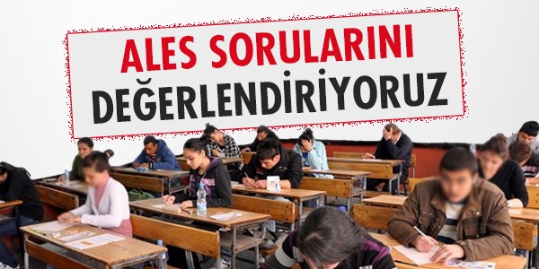 ALES 2015 sorularını değerlendiriyoruz