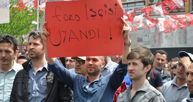 O fabrikada grev sona erdi!