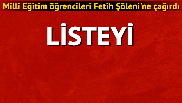 ‘Fetih Şöleni’ne Öğrenciler Çağrıldı