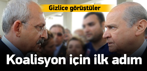 Koalisyon için iki partiden ilk adım atıldı