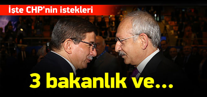 İşte CHP'nin Ak Parti'ye koalisyon şartı