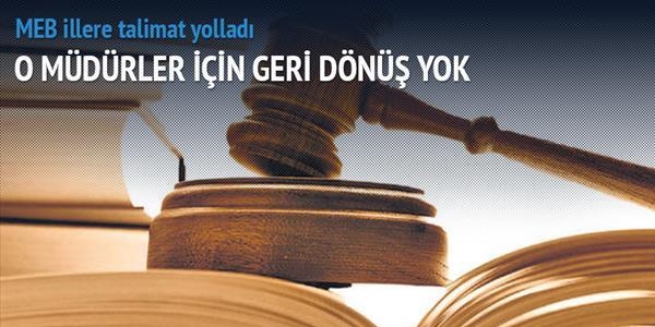 Karar, atanmış olan müdürleri etkileyecek mi?