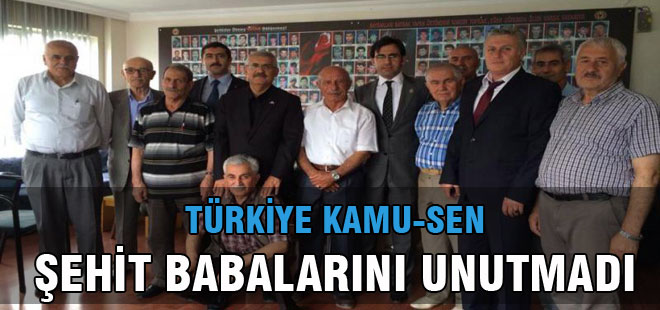 Kamu-Sen'den Şehit Babalarını Ziyaret