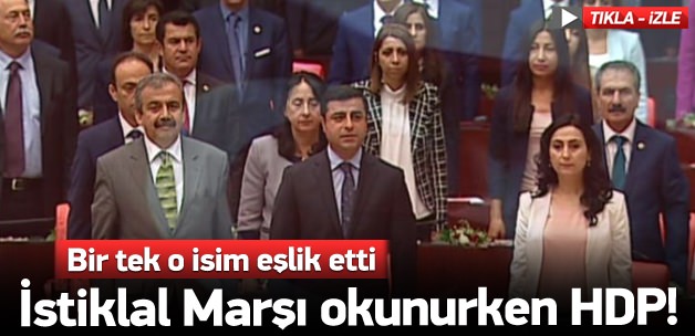 Bir tek Demirtaş eşlik etti!
