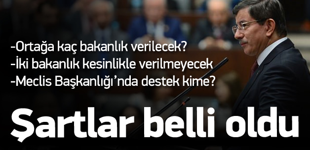 AK Parti'nin koalisyon şartları