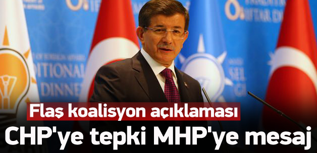 Başbakan'dan flaş koalisyon açıklaması