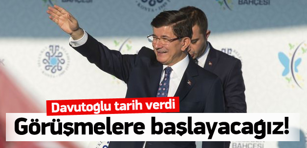 Başbakan Davutoğlu tarih verdi