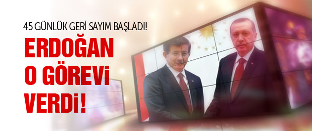 Erdoğan görevlendirmeyi yaptı!