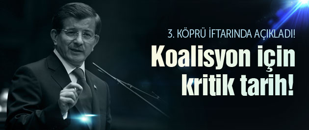Davutoğlu'ndan flaş koalisyon açıklaması!